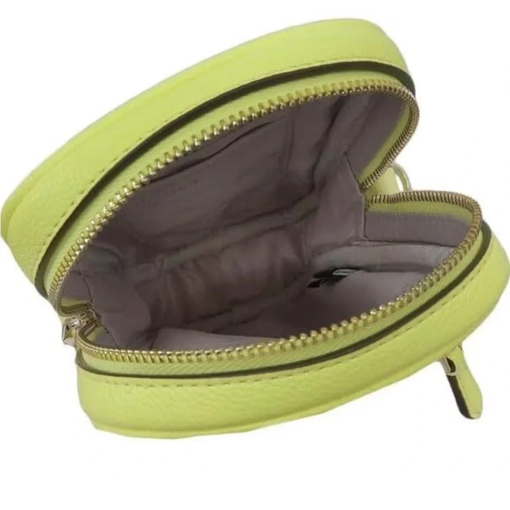 Kate Spade Rosie North South Zip Phone Crossbody  (Melon Rind/Neon Yellow) NWOT - Picture 2 of 7